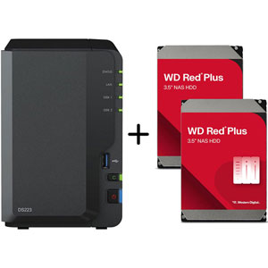 Bundle DS223 / 2x WD Red Plus 2To