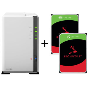 Bundle DS223J / 2x Seagate IronWolf 2To