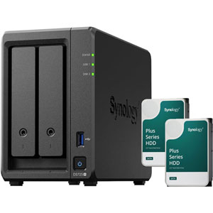 photo Bundle DS725+ avec 2x HDD Plus Series HAT3300 4To