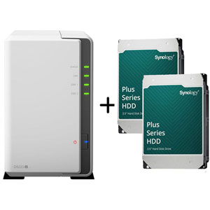 Bundle DS223J avec 2x HDD Plus Series HAT3300 4To