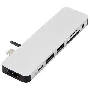 photo HyperDrive SOLO 7-en-1 USB-C pour MAC - Argent