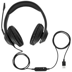 Casque audio USB avec microphone