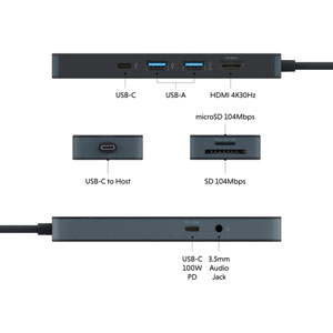 Hub USB-C HyperDrive Flex 8 ports