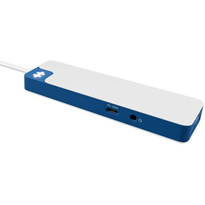 Hub USB-C HyperDrive Flex 8 ports - Blanc, bleu
