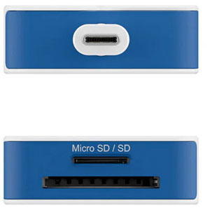 Hub USB-C HyperDrive Flex 8 ports - Blanc, bleu