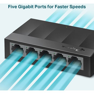 Switch 5 ports Gigabit - 10/100/1000 Mbps