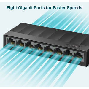 Switch 8 ports Gigabit - 10/100/1000 Mbps