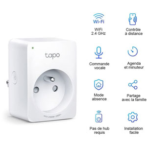 Mini Prise Connectée WiFi (Pack de 2)