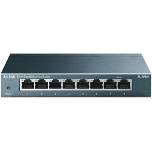 Switch de bureau 8 ports Gigabit - Boîtier métal