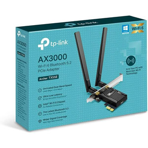 Adaptateur PCIe WiFi 6 AX3000 Bluetooth 5.2