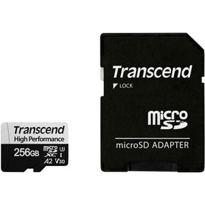 photo 330S microSDXC UHS-I U3 A2 - 256Go +Adaptateur SD