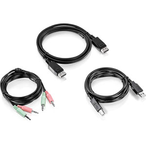 Kit de câble KVM Audio, USB et DisplayPort - 1.8m