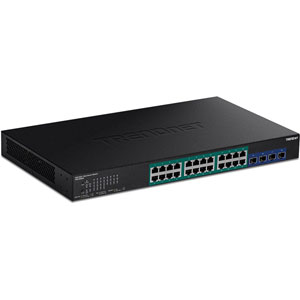 photo Switch PoE+ Gigabit à 28 ports avec slots SFP+ 10G