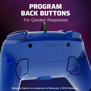Manette filaire Afterglow Wave pour Switch - Bleu