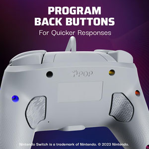 Manette filaire Afterglow Wave pour Switch - Gris