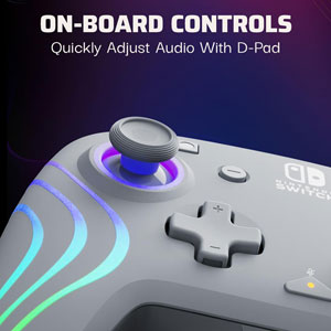 Manette filaire Afterglow Wave pour Switch - Gris