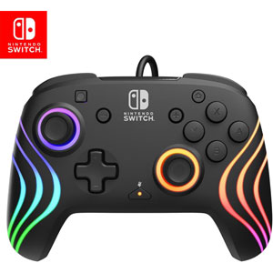 Manette filaire Afterglow Wave pour Switch - Noir