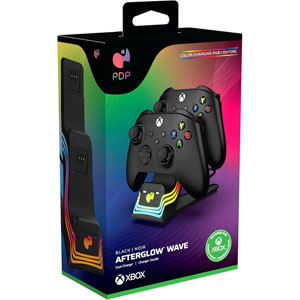 PDP Chargeur Double Afterglow Wave Xbox - Noir