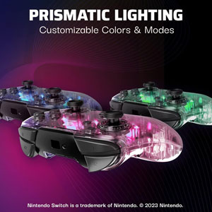 Manette sans fil Afterglow Switch - Transparent