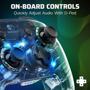 Manette sans fil Afterglow Switch - Transparent