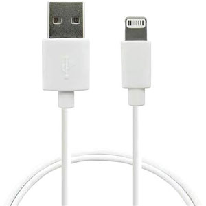 photo Cable USB-A - 80cm - blanc