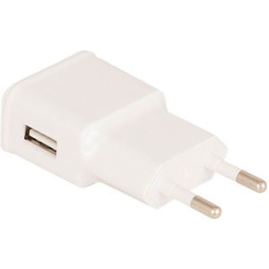 photo Chargeur mural - USB - Blanc