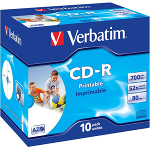 photo Pack de 10 CD-R 700 Mo - Surface imprimable
