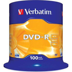 photo Pack de 100 DVD-R 16x 4.7Go Matt Silver
