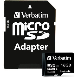 photo MicroSDHC 16 Go Class 10 + adaptateur SD