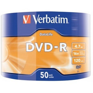 photo Spindle DVD-R Matt Silver 4.7Go 16x (Pack de 50)