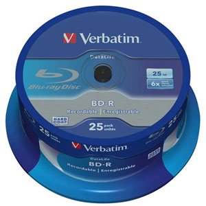 photo Spindle BD-R SL Datalife 25Go 6x (Pack de 25)