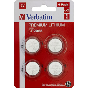 photo Pile au lithium CR2025 3V (Pack de 4)