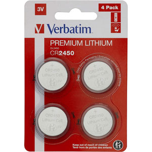 photo Pile au lithium CR2450 3V (Pack de 4)