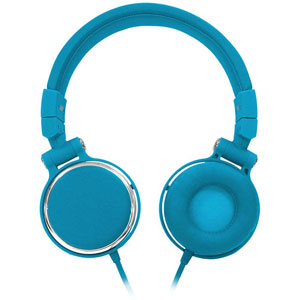 photo Micro-casque filaire bleu arceau réglable