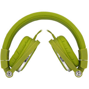 photo Micro-casque filaire vert arceau réglable