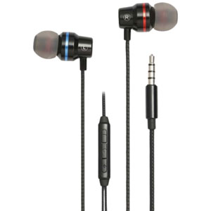 photo Ecouteurs Jack 3.5mm avec micro intégré - Noir