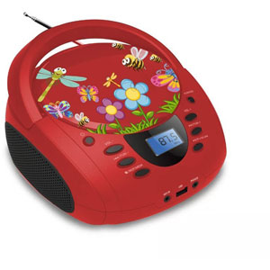 photo Radio CD USB WeKids - Rouge insecte