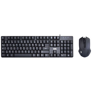 photo Clavier + Souris Filaire 1000 DPI - Noir