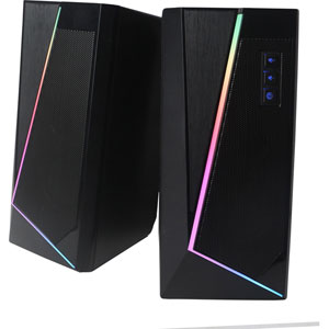 photo Enceintes PC 2.0 Bluetooth 2x 3W RMS LED RGB