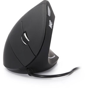 photo Souris verticale 5 boutons 2400 DPI - Noir