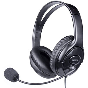 photo Casque filaire Jack 3.5mm USB réglable - Noir