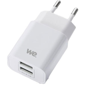 photo Chargeur secteur 2 Ports USB-A 10W - Blanc