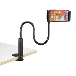 photo Support universel avec long bras flexible - Noir