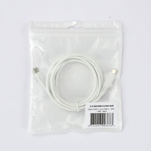 photo Câble USB-C/USB-C Male/Male 25W - 1.8m / Blanc