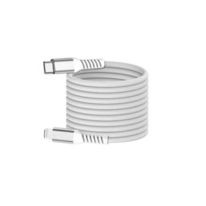 photo Câble USB-C/Lightning magnétique - 2m / Blanc