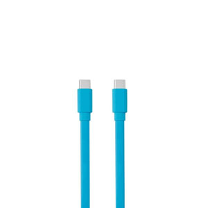 photo Câble USB-C/USB-C 60W plat - 1m / Bleu