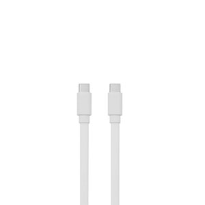 photo Câble USB-C/USB-C 60W plat - 2m / Blanc