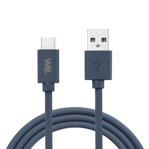 photo Câble USB/USB-C silicone - 1m / Bleu