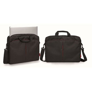 photo Sacoche pour PC portable 15.6p - Noir, rouge
