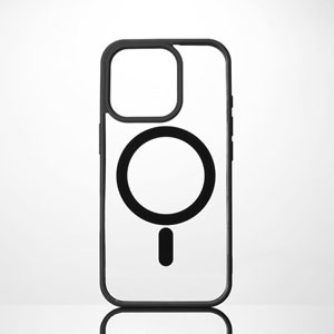 photo Coque pour iPhone 16 Pro - noir/transparent